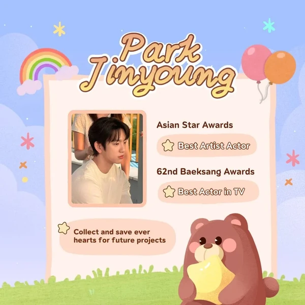 The most loved look of Park Jinyoung today