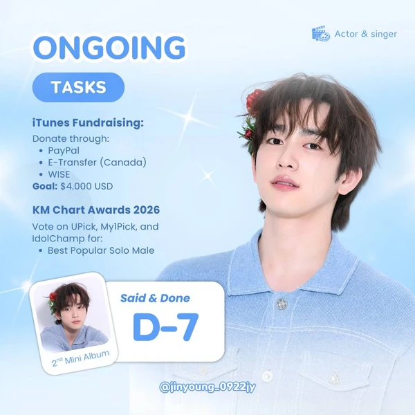 Foto populer Park Jinyoung yang penuh cinta dari penggemar