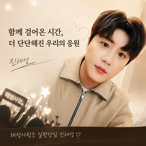 Popular photo full of fans’ love for Jin Haesung