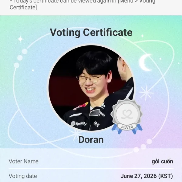 今天在Choeaedol Celeb中最閃耀的Doran代表照片
