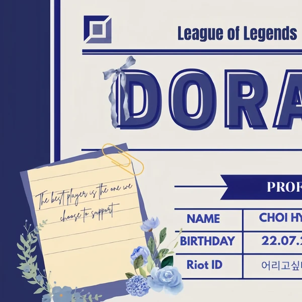 透過投票選出的Doran人氣個人資料圖片